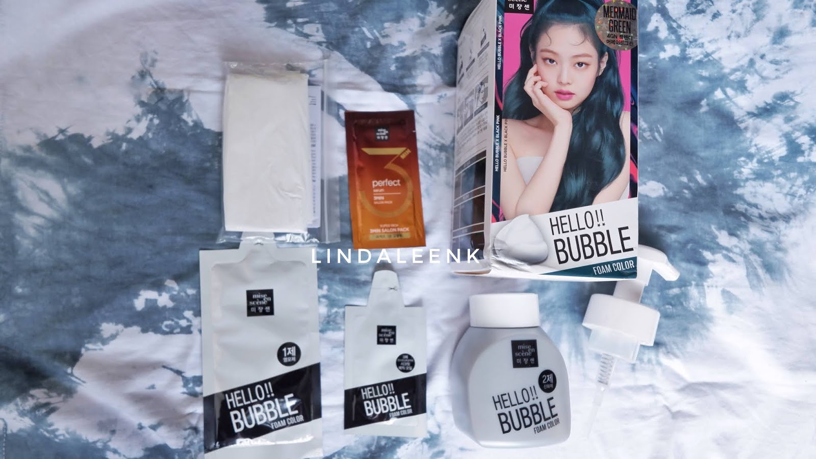 REVIEW MISE EN SCENE HELLO BUBBLE HAIR COLORING 4GN MERMAID GREEN