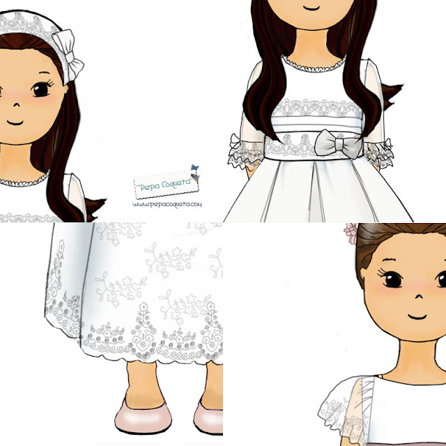 dibujos personalizados comunión