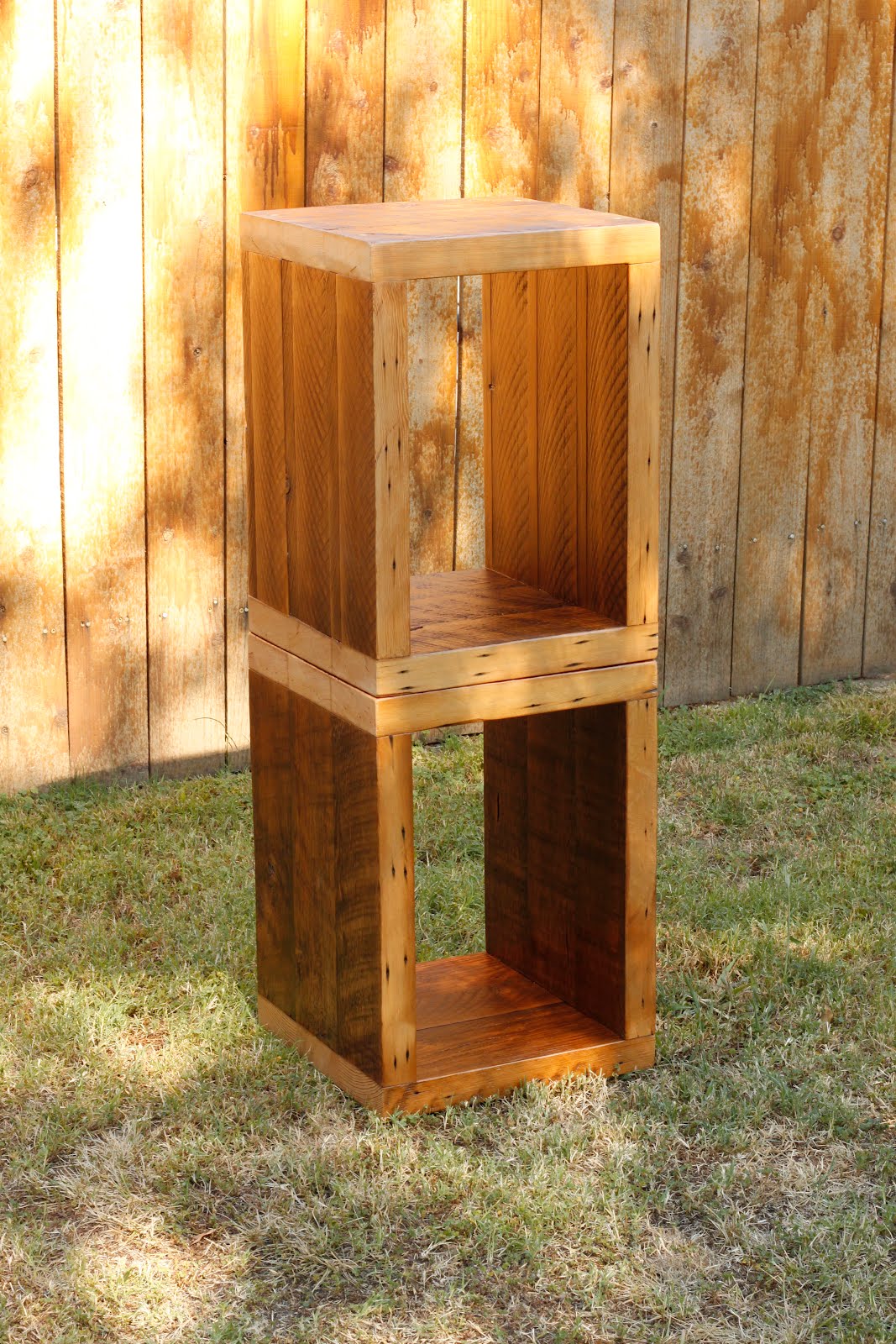 Arbor Exchange Reclaimed Wood Furniture Cube End Tables