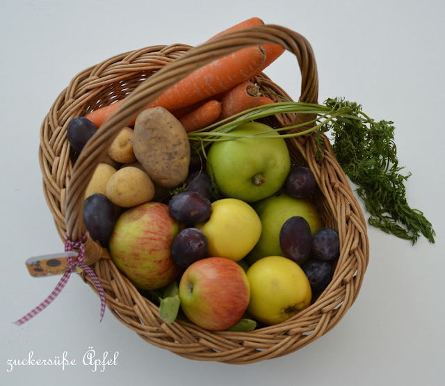 Erntedankfest im Kindergarten | ♥ Zuckersüße Äpfel - kreativer ...