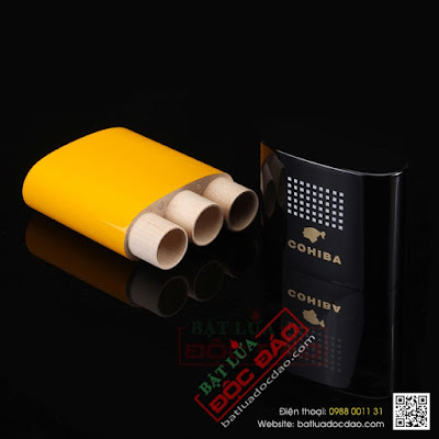 Bao da dung xi ga Cohiba 3 dieu mau vang 5306W