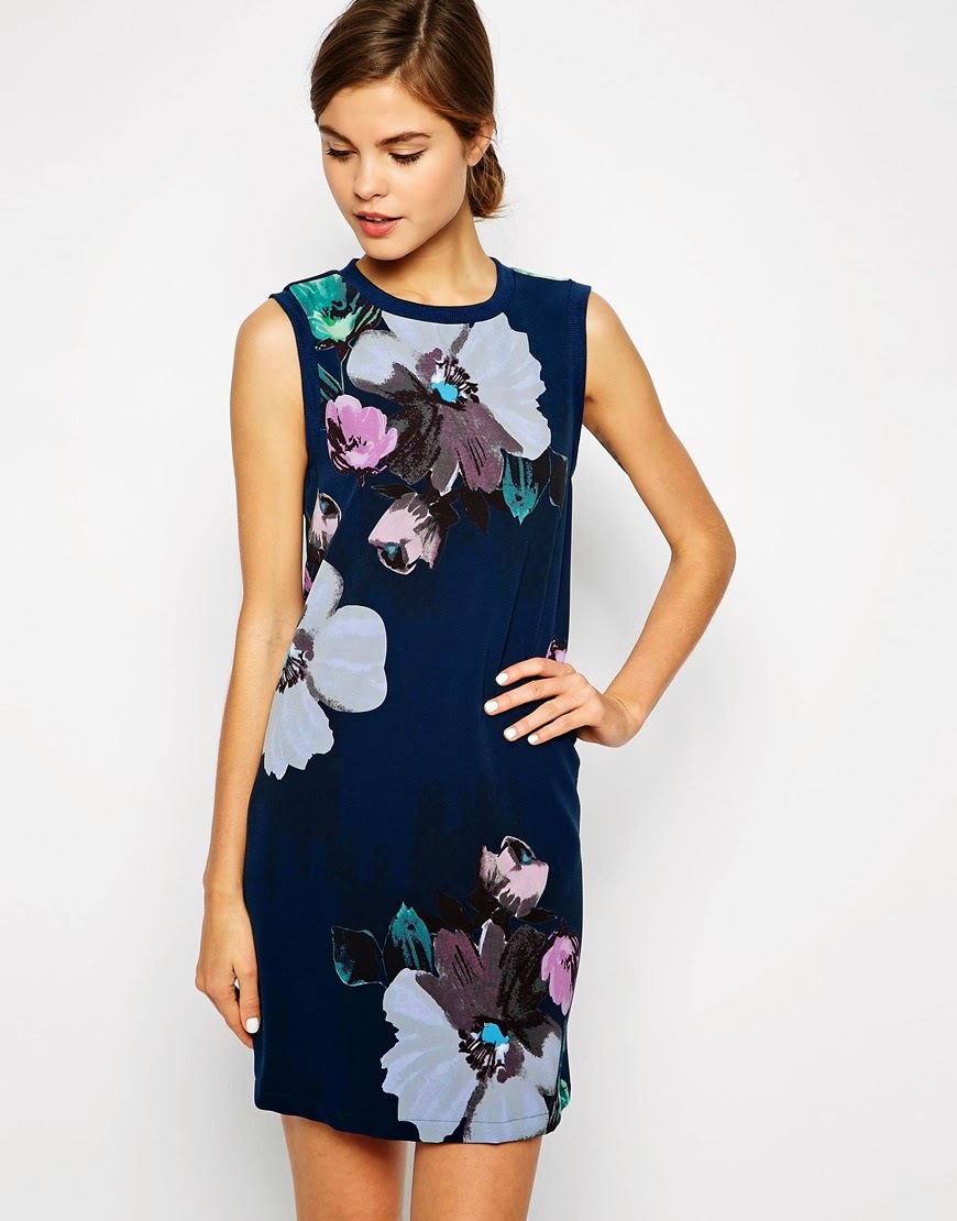 pretties' closet: Warehouse Floral Sleeveless Shift Dress