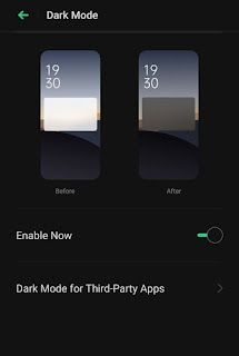 dark mode realme 5