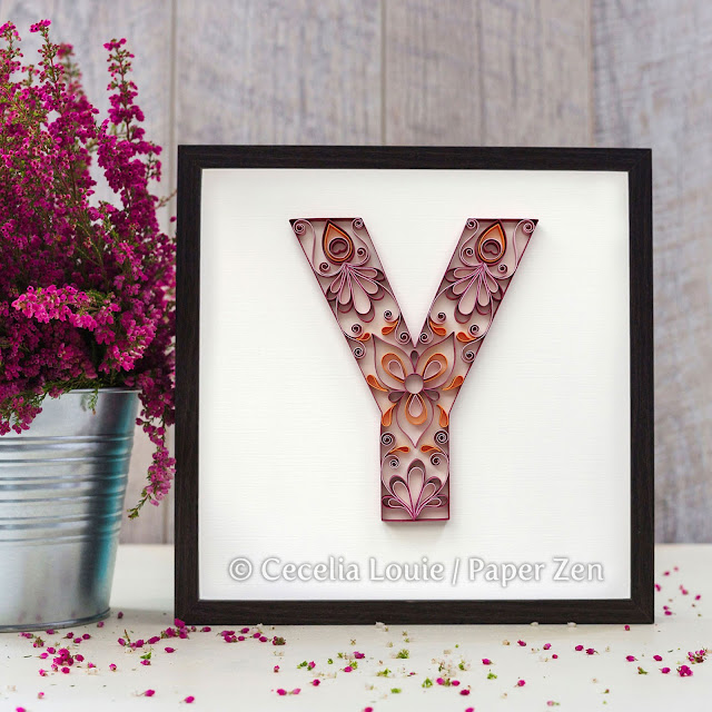 Quilling Letter Y Monogram - Mandala Tutorial