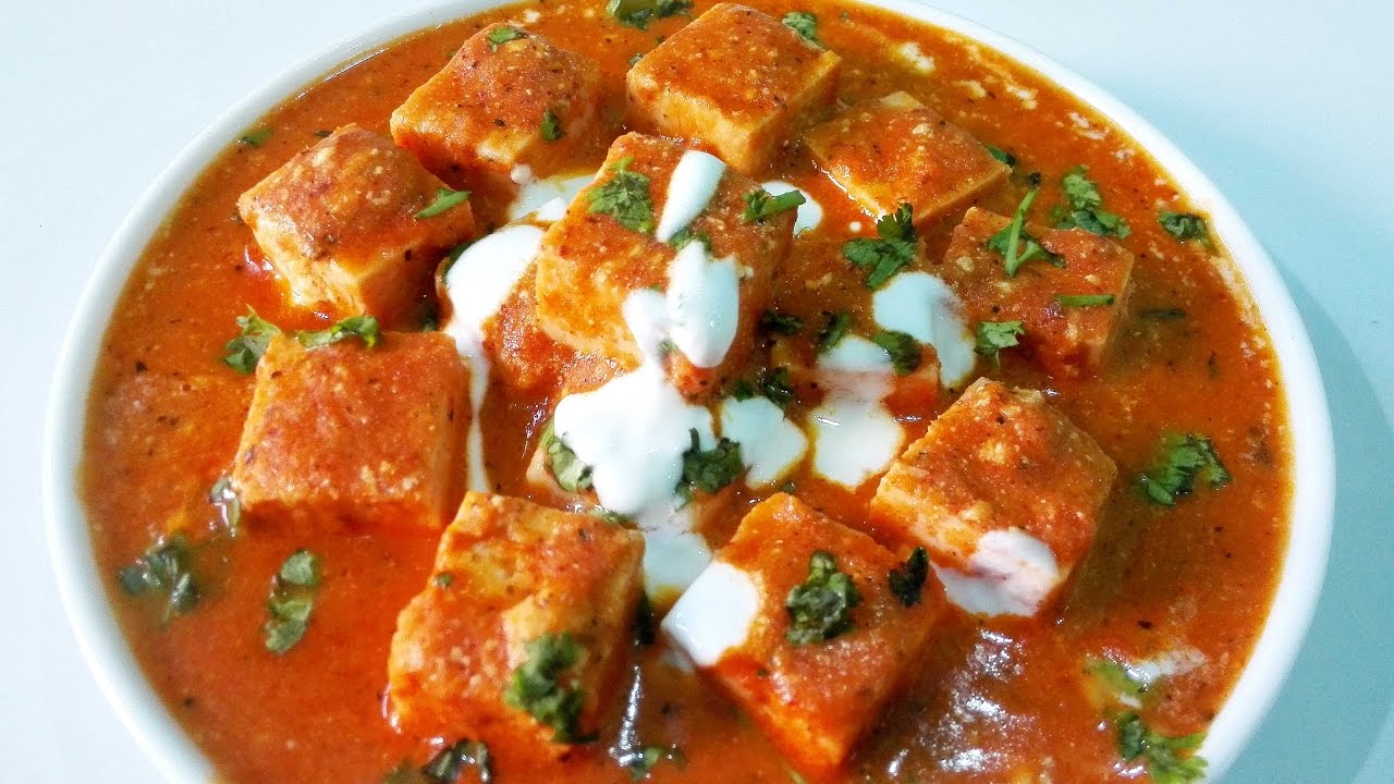 Indisk Mat Med Tomatsaus