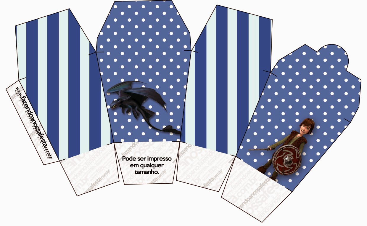 How to Train your Dragon: Free Printable Boxes. Free Printable Box, Chinese Take Away Style.