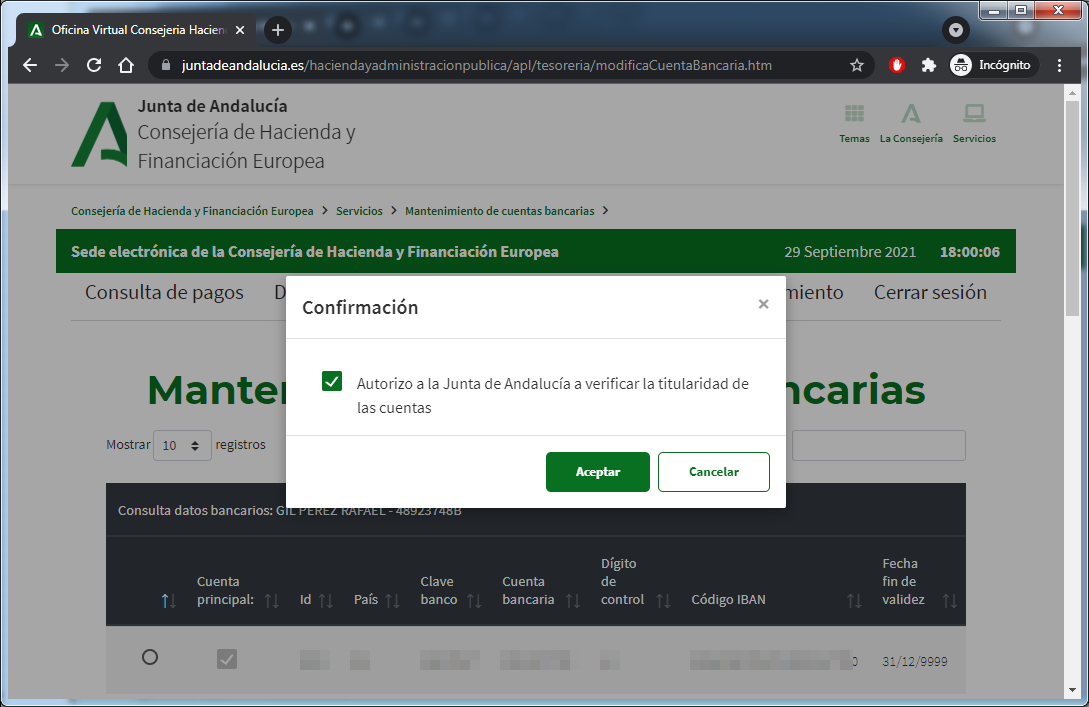 ANEXO 1 ALTA DE CUENTA EN LA TESORERÍA DE LA JUNTA DE ANDALUCÍA CON CERTIFICADO DIGITAL ANEXO 1 ALTA DE CUENTA EN LA TESORERÍA DE LA JUNTA DE ANDALUCÍA CON CERTIFICADO DIGITAL