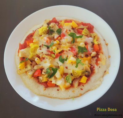 images of Idli Pizza Recipe / Idli Pizza / Pizza Idli / Vegetable Idli Pizza  and Dosa Pizza / Pizza Dosa - Kids Friendly Recipes