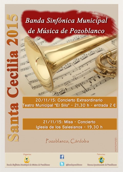 Actos Banda Municipal de Pozoblanco con motivo de la Festividad de Santa Cecilia