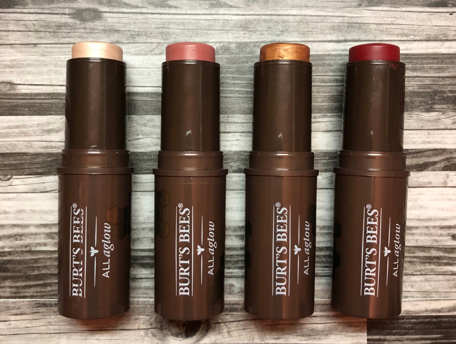 Burt's Bees All Aglow Lip and Cheek Sticks, Goodness Glows Liquid