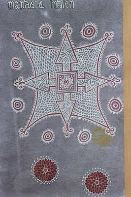 Écrits symboles, mandala, Kolam, manifestation, Inde, 