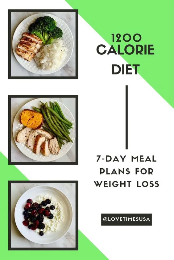 1200 Calorie Diet: 7-Day Meal Plans for Weight Loss