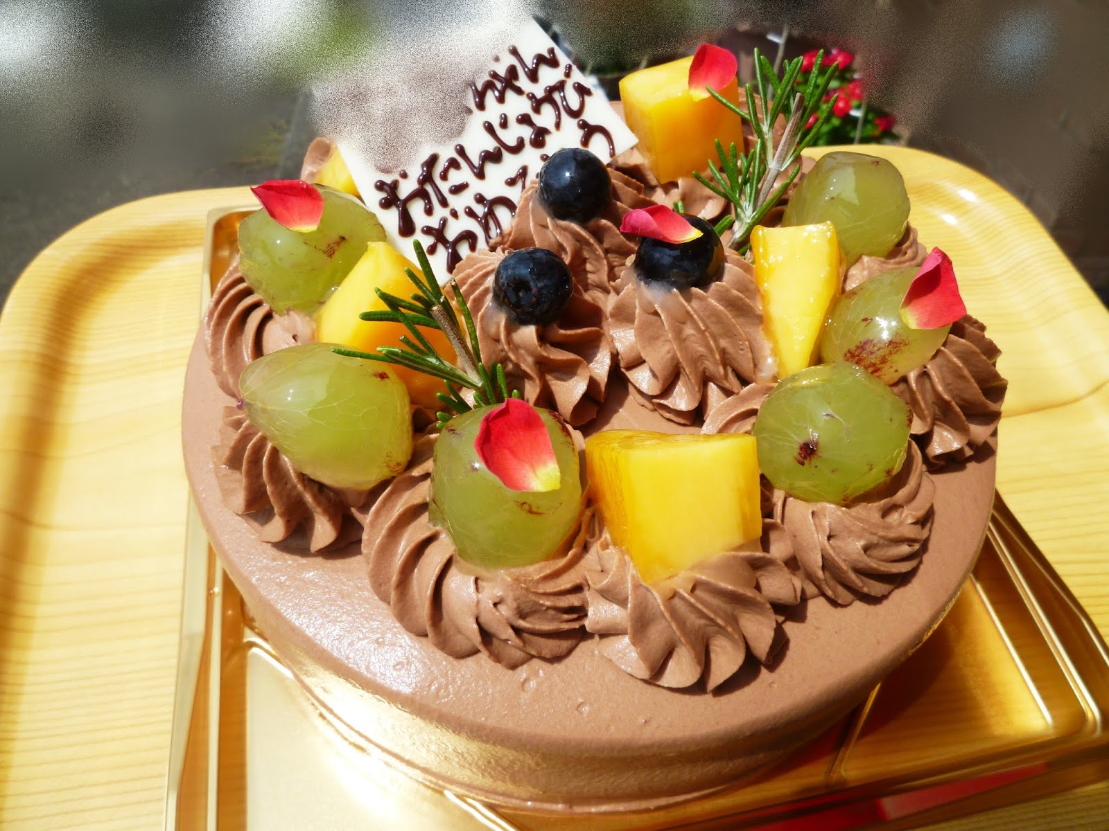 神奈川県小田原市中里のケーキ屋フロマージュのブログ 夏のチョコ生クリームデコレーションケーキ