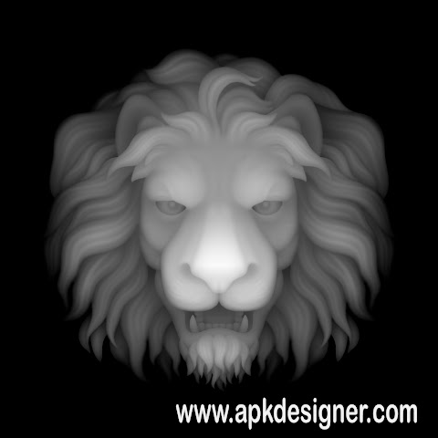 lion bmp image for wood carving