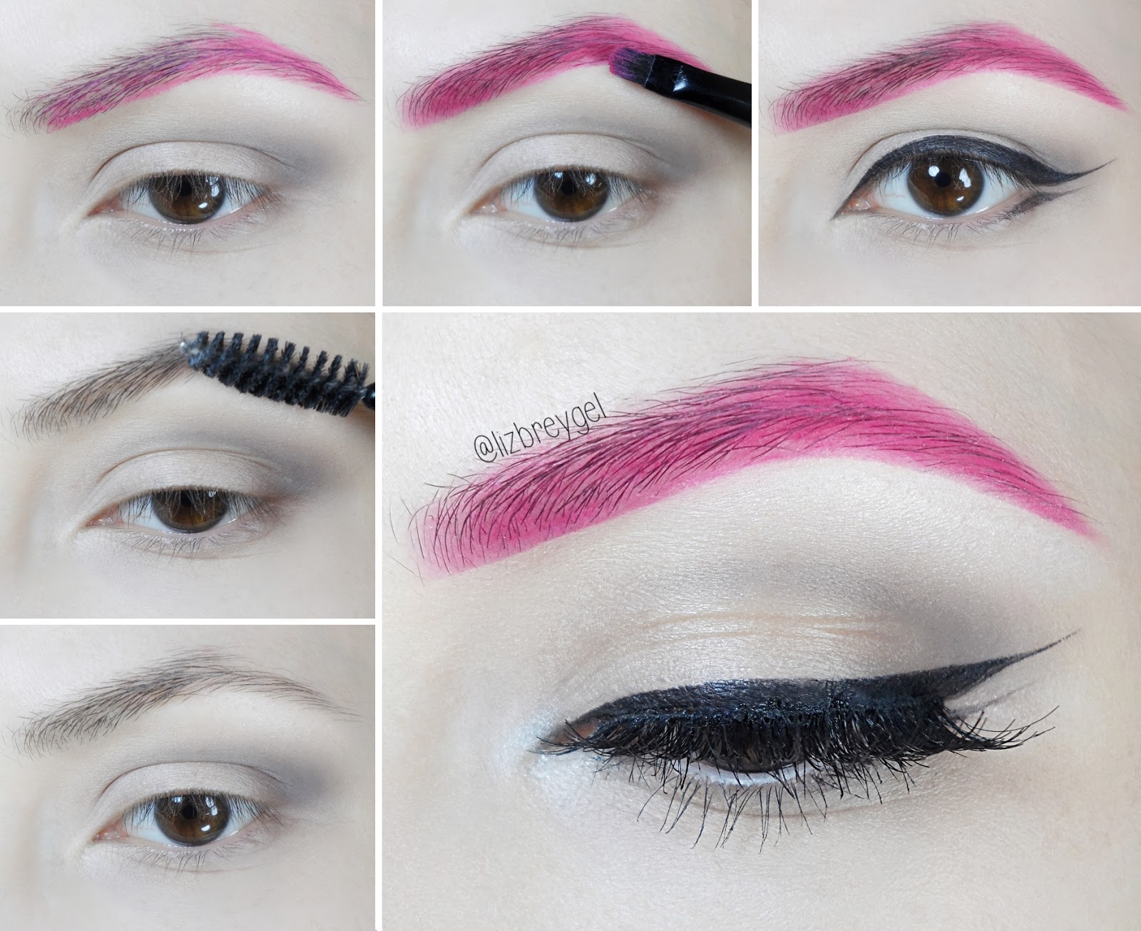How To Colorful Eyebrows Makeup Tutorial January Girl