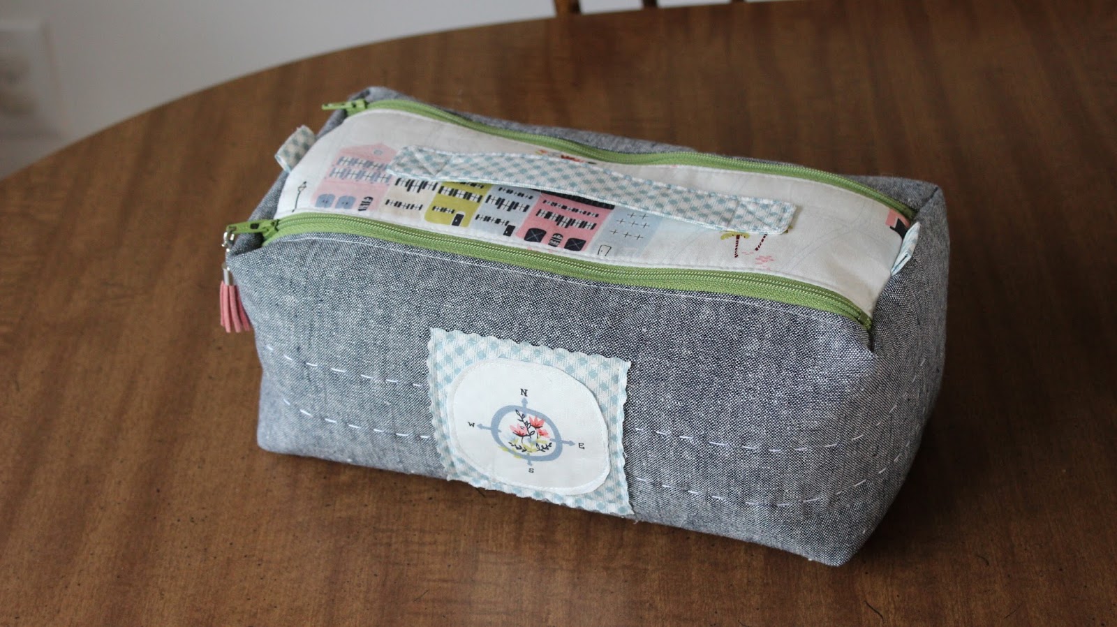 Double Zip Box Pouch, Pattern Review | Amista Baker