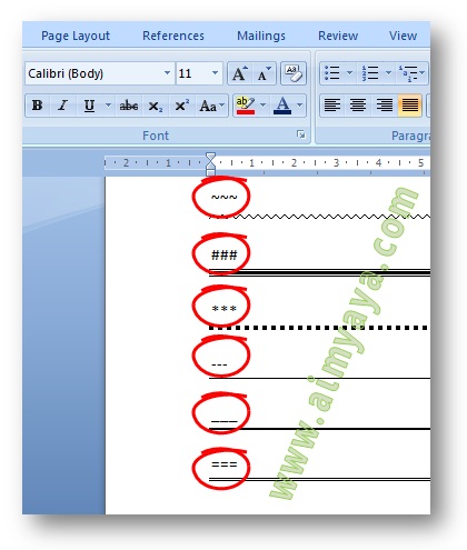 Cara Cepat Membuat Garis Lurus Horizontal Di Microsoft Word