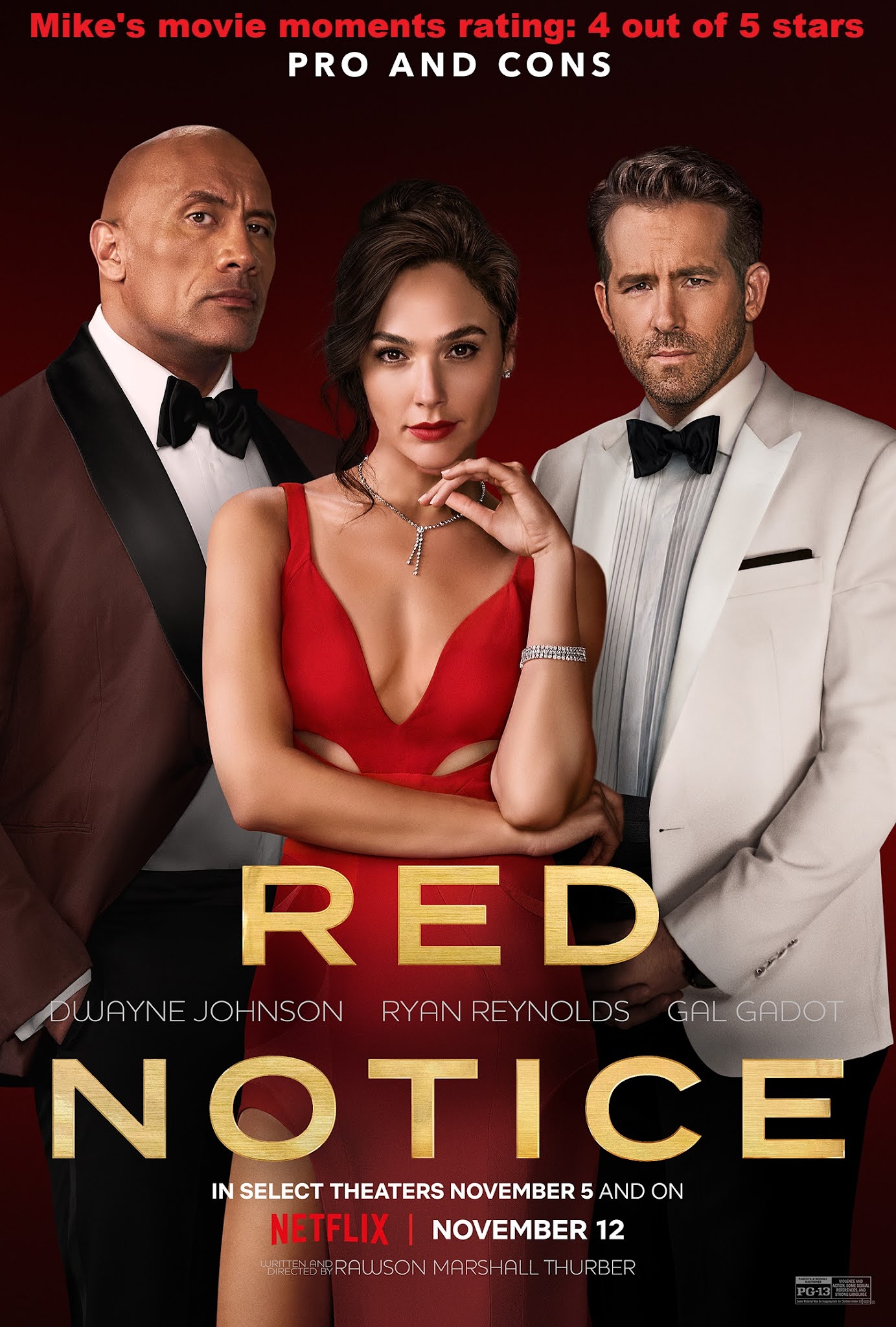 Mike's Movie Moments: Red Notice - A Highly Entertaining Action Comedy Movie