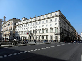 The Palazzo Chigi in Rome, the official residence of  the Italian prime minister