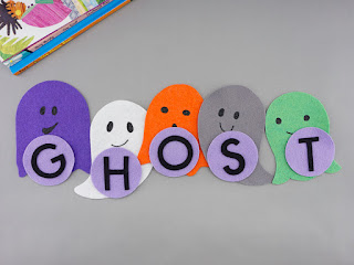 ghost felt board set with letters