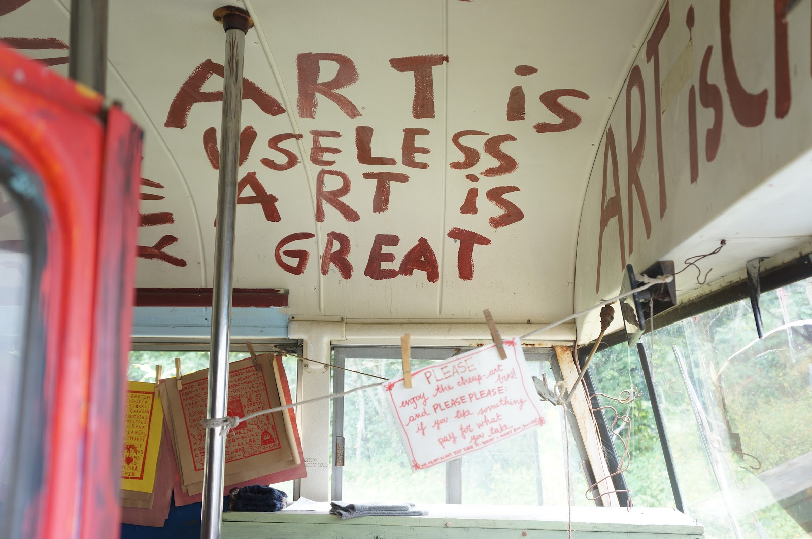 meriwinkle Bread and Puppet's Cheap Art Bus