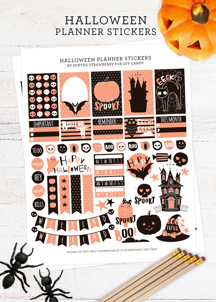 printable planner stickers at DIY Candy