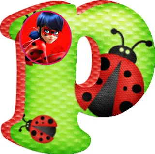 Abecedario de Miracoulus Ladybug. Miracoulus Ladybug Alphabet.