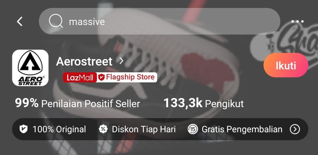 Aerostreet Rekomendasi Toko Sepatu Original di Lazada, Bagus & Terpercaya
