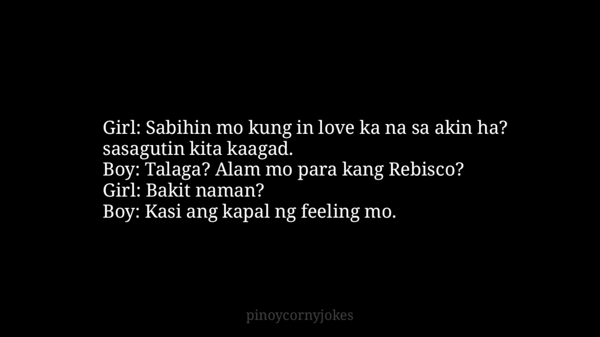 Parang Rebisco Pick Up Lines Tagalog