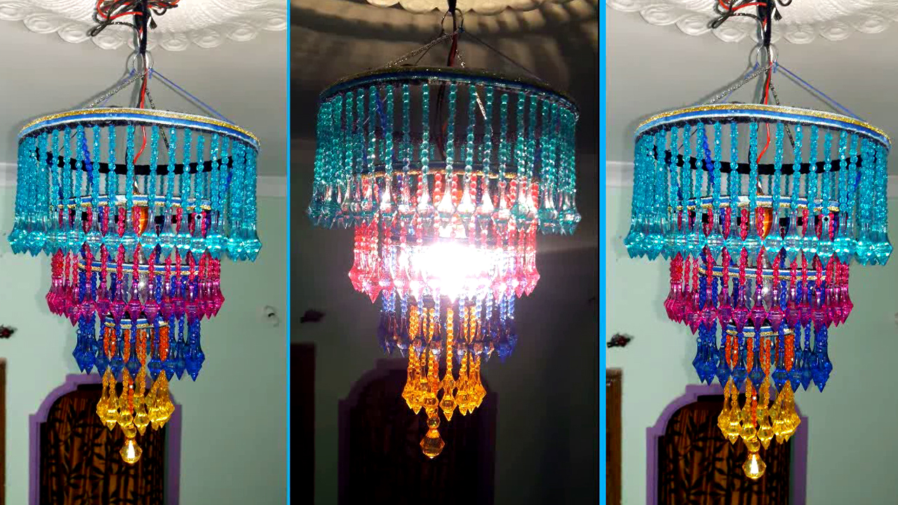 Home Decorating Ideas How To Make Jhumar At Beaded Wall Hanging Jhumar Crystal Chandelier