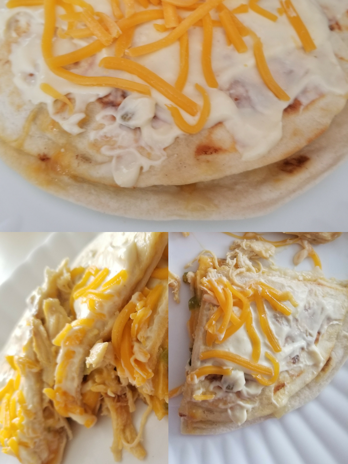 Creamy Chicken Quesadilla Waffles