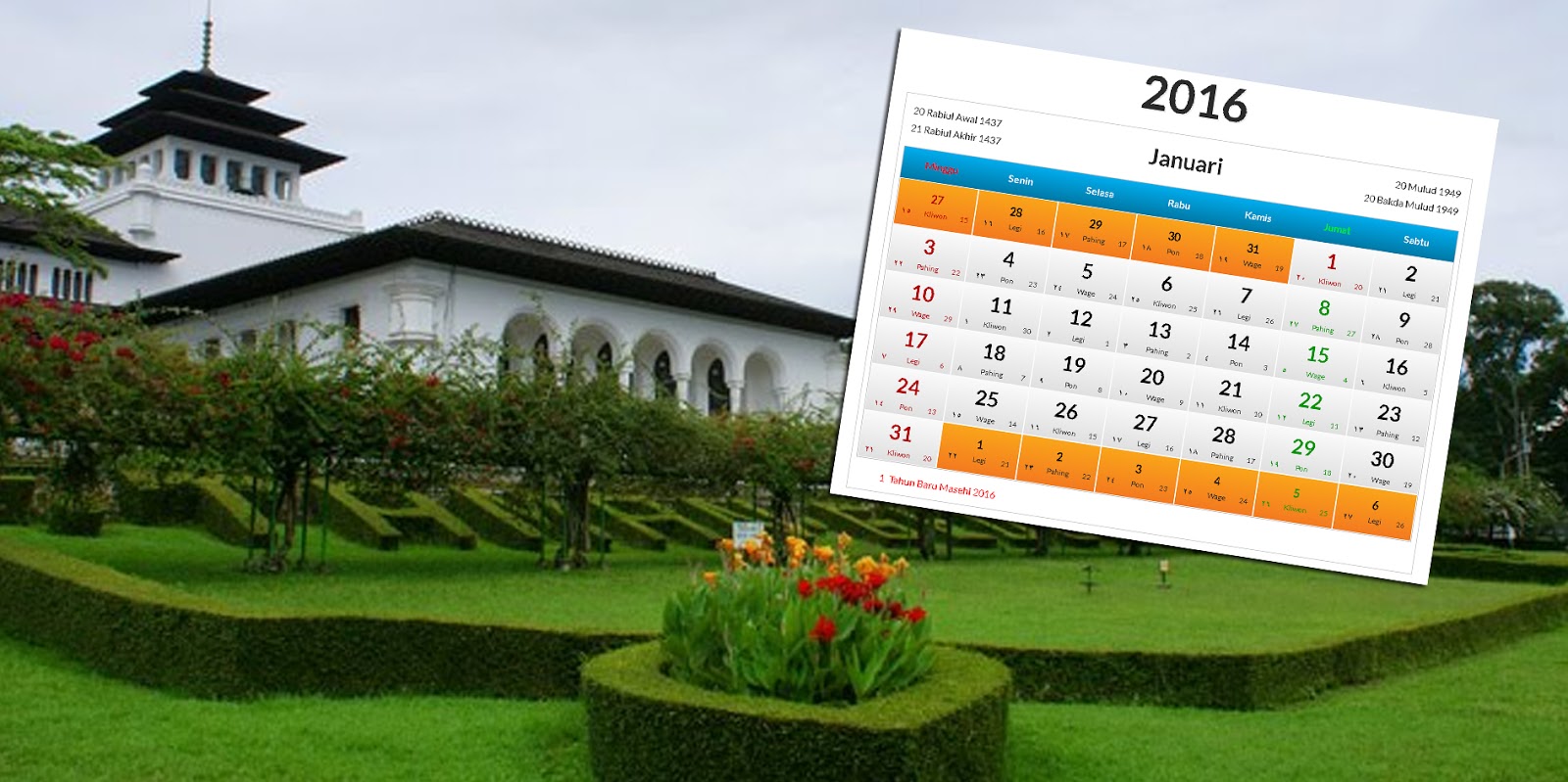 Jadwal Event Bandung Bulan Januari 2016