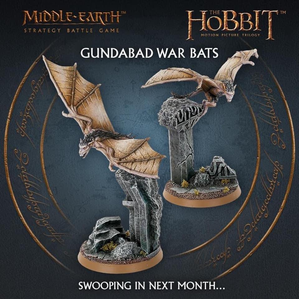 Gundabad War Bats, para MESBG y ayudemos a Snowmane Wargaming Hub
