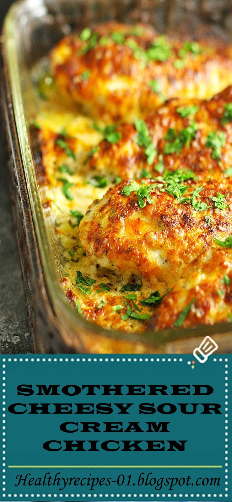 BEST RECIPESSMOTHERED CHEESY SOUR CREAM CHICKEN Healthyrecipes01