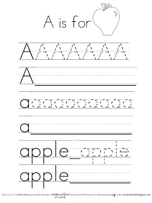 Learn and Grow Designs Website: Apple Themed Printables - Teacher ...