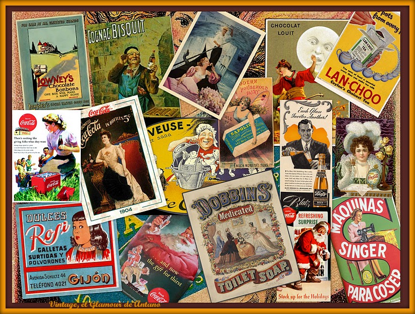 VINTAGE, EL GLAMOUR DE ANTAÑO: Publicidad de ayer 3 + Collage