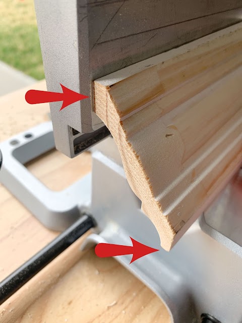 tips for cutting crown on saw