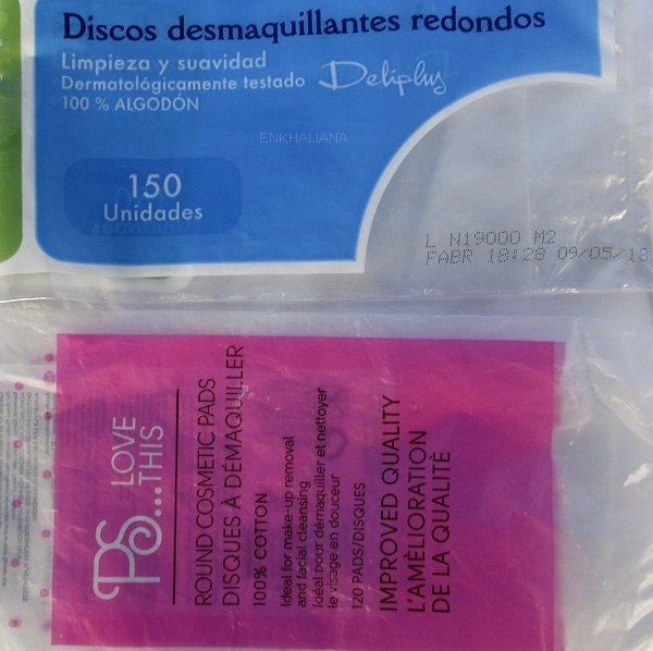 Discos Desmaquillantes Redondos Deliplus / Discos Desmaquillantes PS