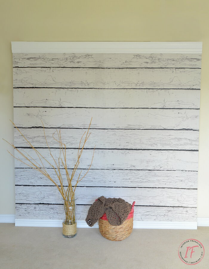 DIY Faux Barnwood Photo Backdrop Wall With EasyOff Mural Interior