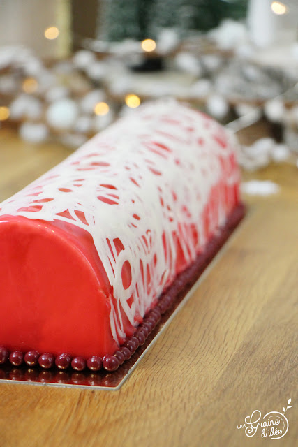 Bûche Vanille Framboise Cassis Recette pour les fêtes Dessert Noël Nouvel An
