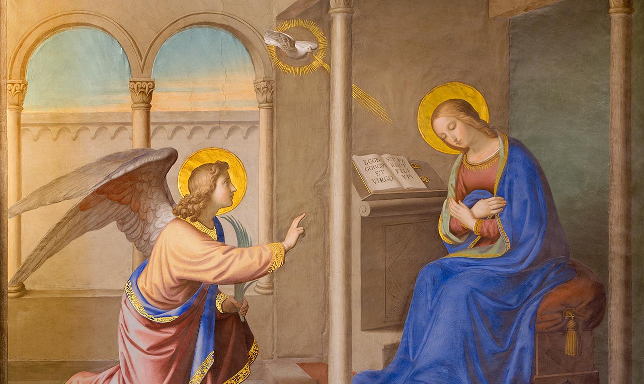 The Annunciation Mary's joyful acceptance of the cross.