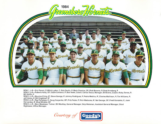 1984 Greensboro Hornets Team Photo