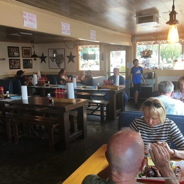 interior of Holy Smoke Texas Style BBQ in Bishop, California