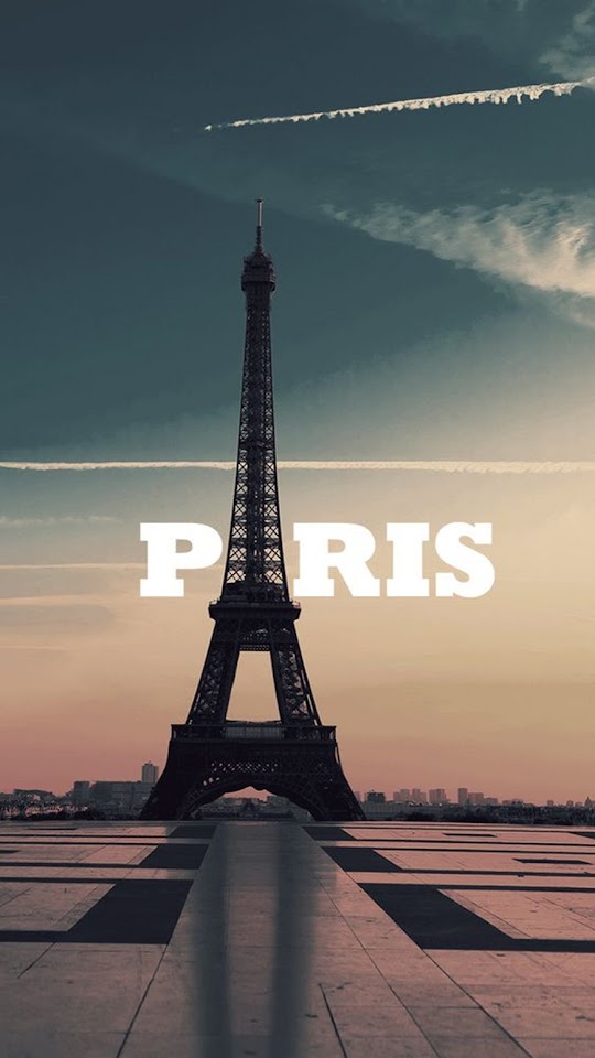 Paris Eiffel Tower Typography  Android Best Wallpaper