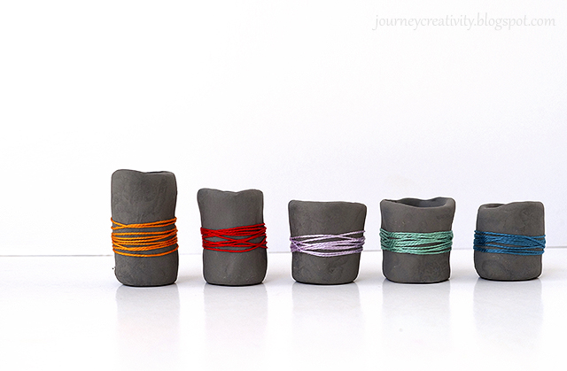 Clay thread pots - Journey into Creativity