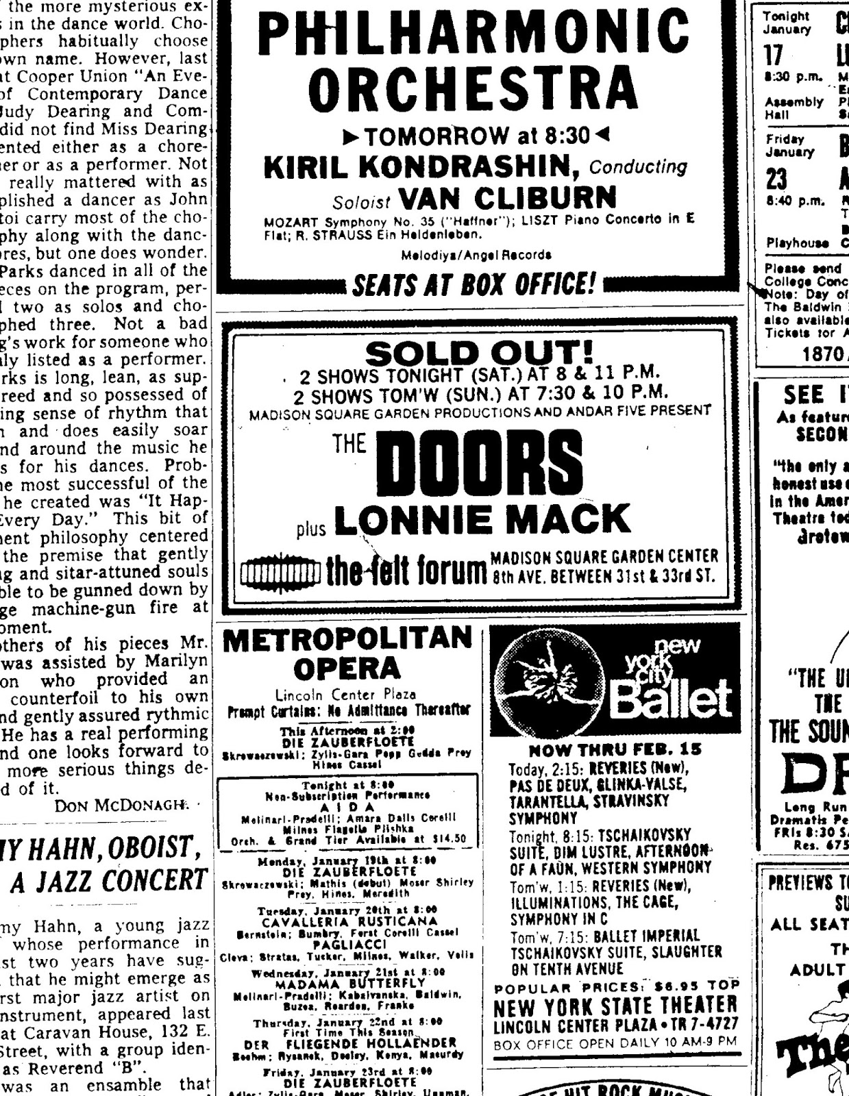 Ed's Attic LIVE AT THE FELT FORUM, Late Show (The Doors)