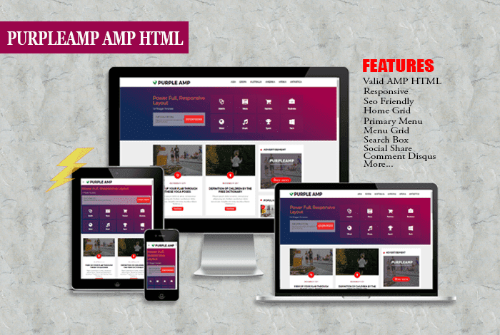 Purple AMP HTML Responsive Blogger Template Purple AMP HTML Responsive Blogger Template