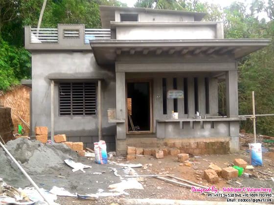 Photograph of work in progress of the tiny house