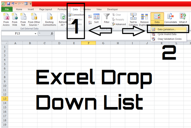 How to add a Drop Down List to an Excel Cell | TECHAPIS ...