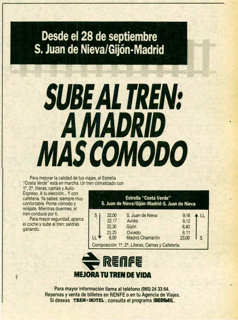 Objetivo Pajares El Expreso de Avilés y San Juan de Nieva